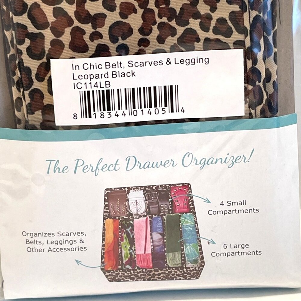 Perfect Drawer Accessory Organizer Storage Sections Compartments Leopard Print - Picture 4 of 7